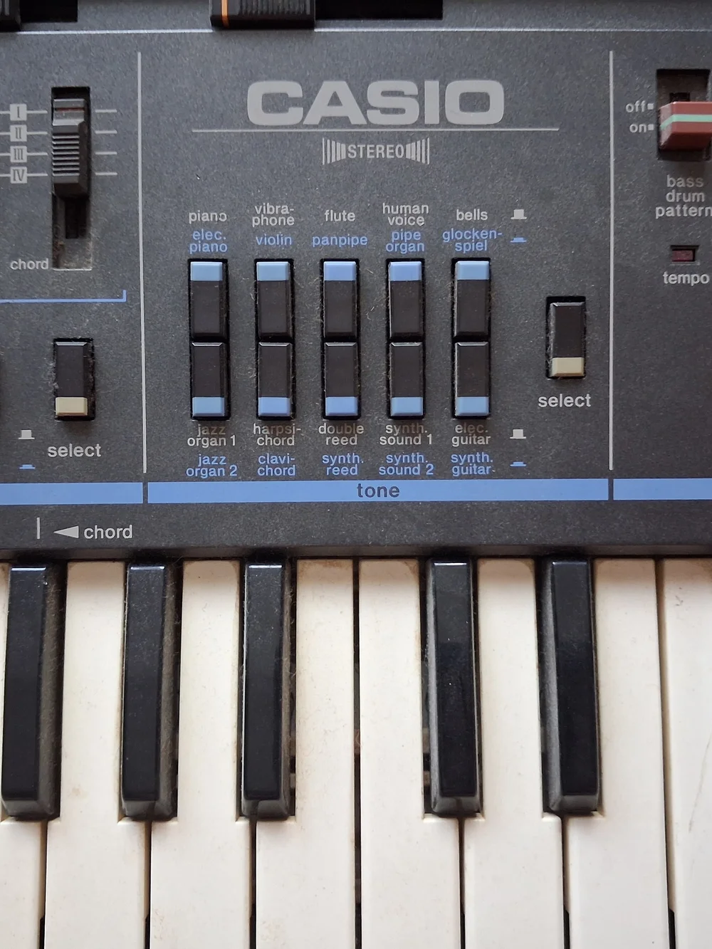 Casio Electronic Keyboard Synthesizer – Black with Orange Accents